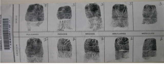 Servicio Pericial de Dactiloscopia