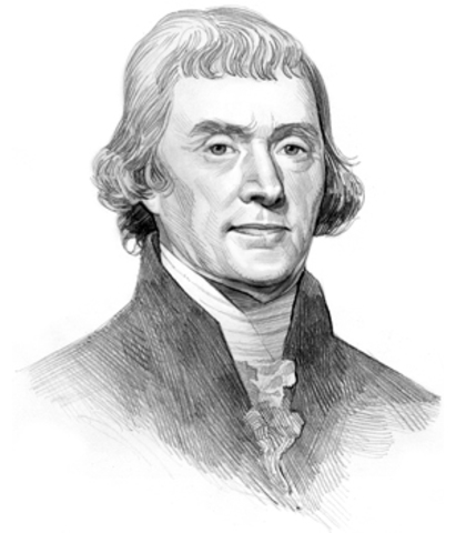 Thomas Jefferson Pens Entry on Lewis