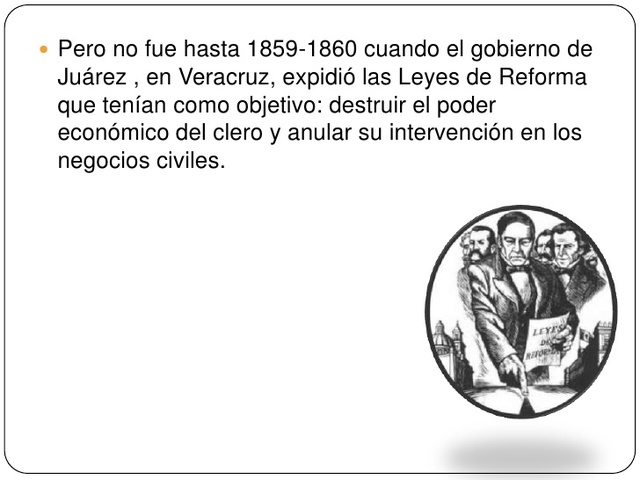 Leyes de Reforma 1859-1860