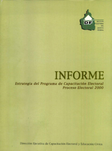 Informe sobre la segunda etapa de capacitación.