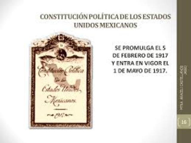 "Constitución Política de los Estados Unidos Mexicanos.de 1917"