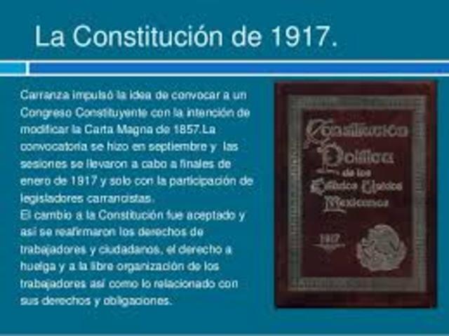 Constitución Política de los Estados Unidos Mexicanos de 1917
