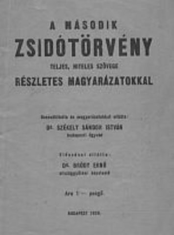 II. zsidótörvény
