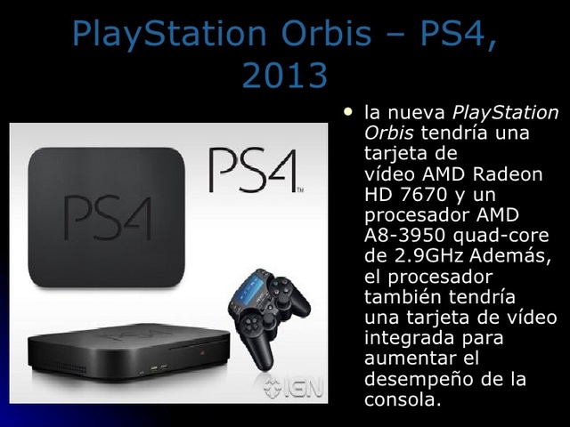 PlayStation Orbis - PS4, 2013