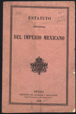 Estatuto Provicional del Imperio Mexicano