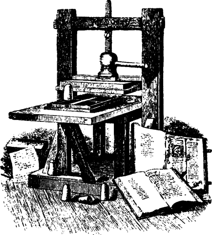 The first printing press