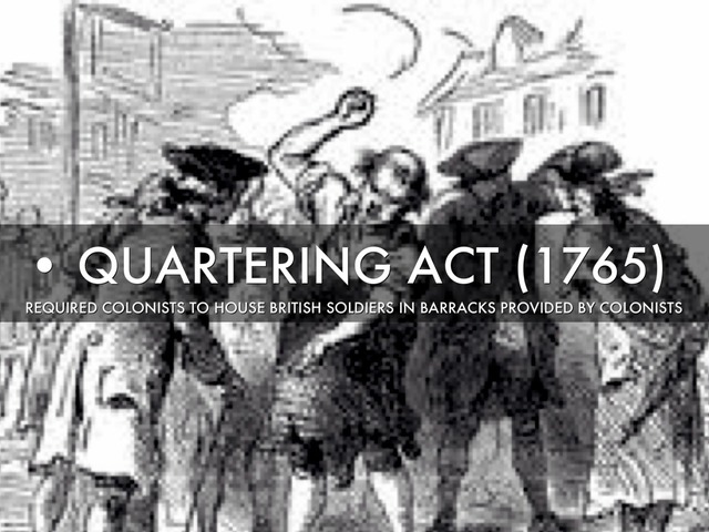 The Quartering Act 1765