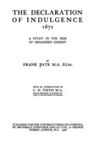 Charles II issues the Declaration of Indulgence