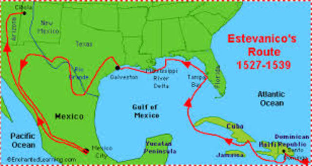 Fray Marcos and Esteban journey