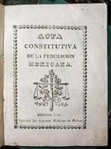 Acta Constitutiva de la Federación Mexicana