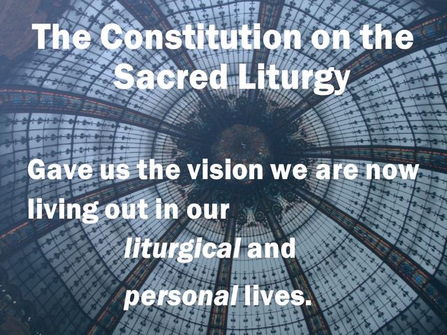 Constitution on the Liturgy Takes Effect (1/2)