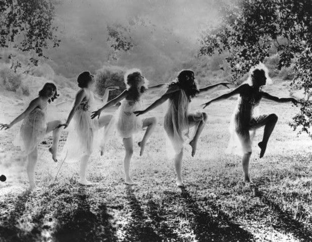 Dancing in the forest