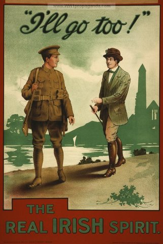 Irish Nationalists start to help the war effort