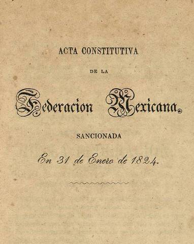 Acta Constitutiva de la Federación.
