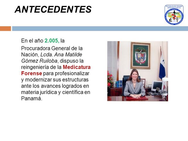 Reingeniería institucional. Instituto de Medicina Legal y Ciencias Forense