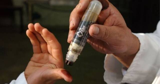 Líquido indeleble que se utilizará para impregnar el dedo pulgar derecho de los electores.