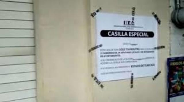 Casillas especiales