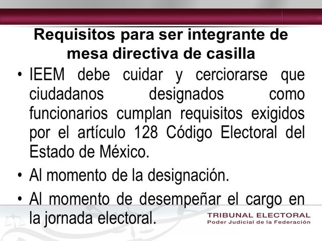 Listas de integrantes de mesas directivas de casilla. Primera publicación.