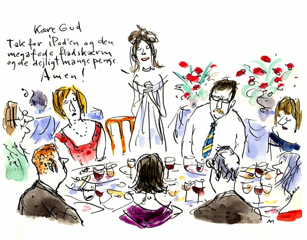 Kristen tænker beklager sig