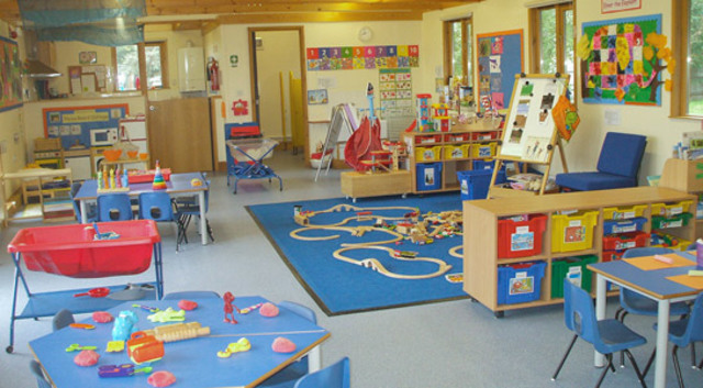 My first day in nursery school.