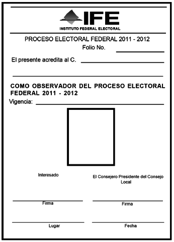 Recepción, registro, capacitación y acreditaciones para la observación electoral