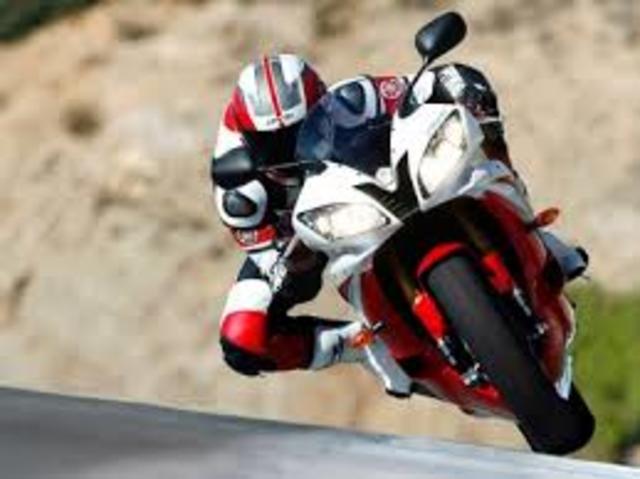 I learned to run almost as a professional motorcycle