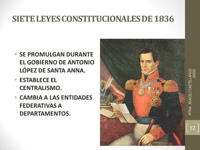 Las Siete Leyes Constitucionales de 1836