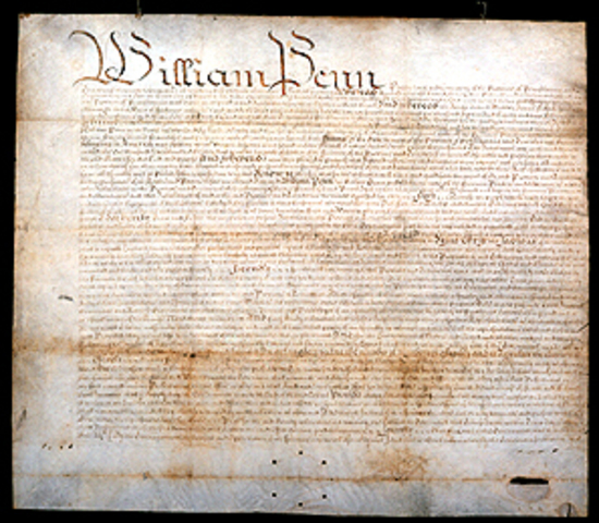 Charter Of Pennsylvania is Signed