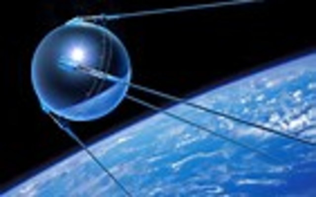 Soviet Union launches Sputnik satellite
