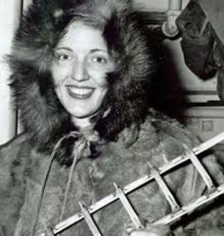 Frist woman to step foot in Antarctica