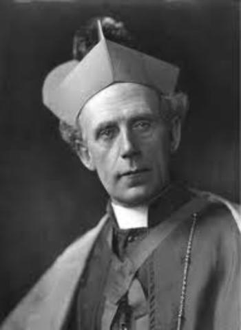 Archbishop Mannix arrived in Melbourne
