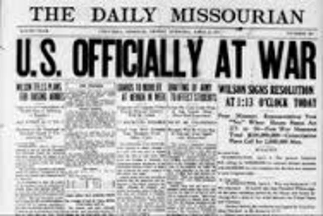 U.S Declares War On Germany
