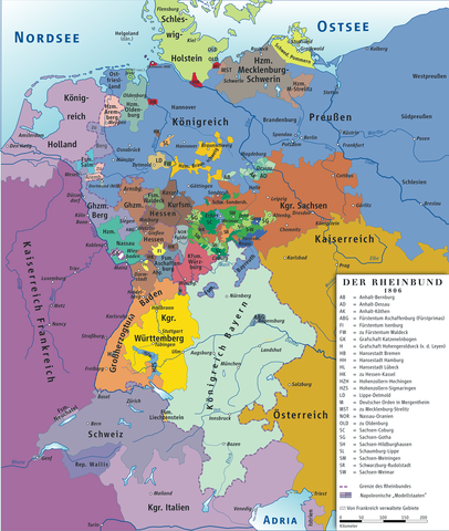 Napoleon Makes the Confederation of the Rhine