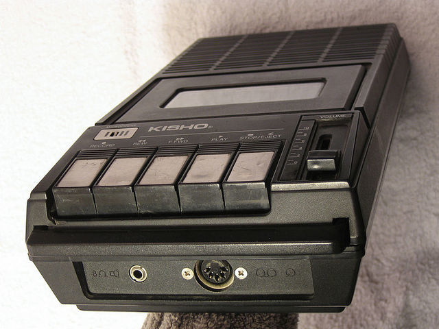 portable cassette recorder