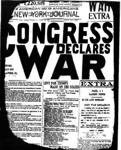 Se emite la Declaración de Guerra entre Estados Unidos y España.