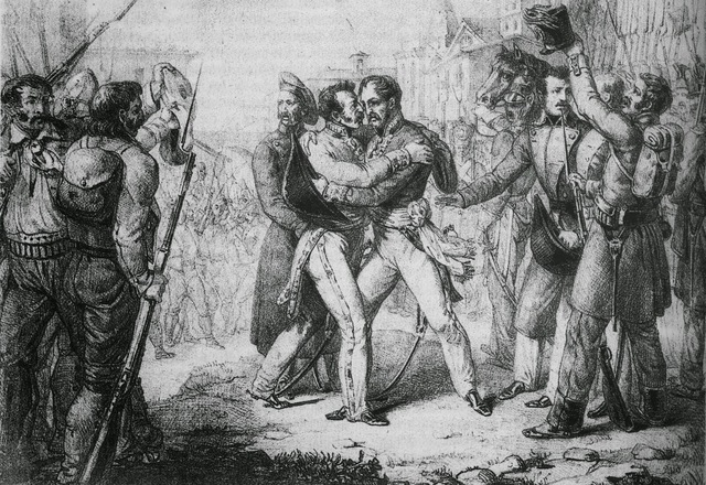 Abrazo de Vergara en 1839