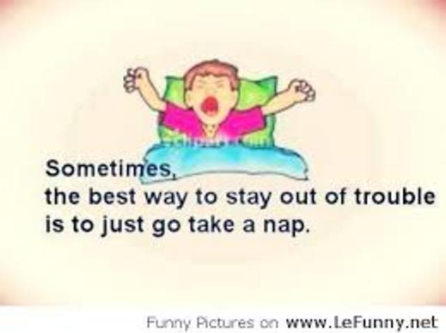 Staying out of the way