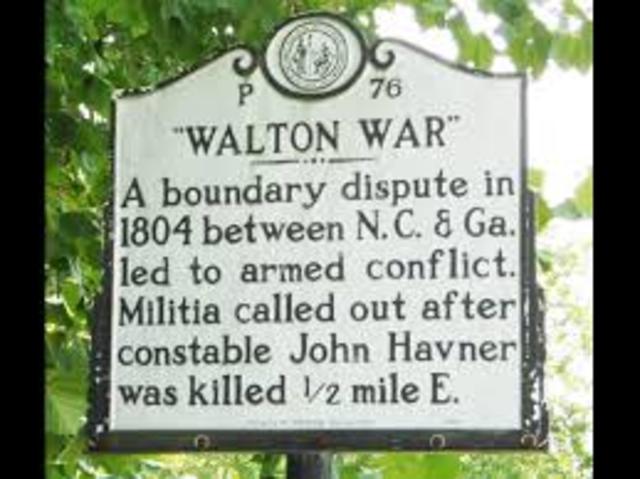 The "WALTON WAR"
