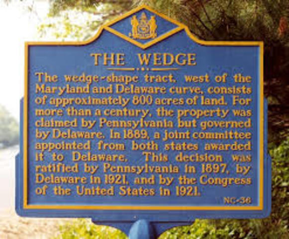 Delaware received land