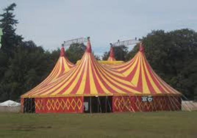 Circus tent fire