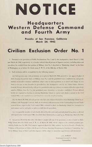 Exclusion Order No.1