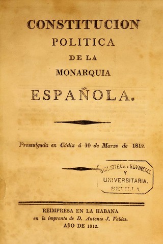 Constitución Política de la Monarquía Española