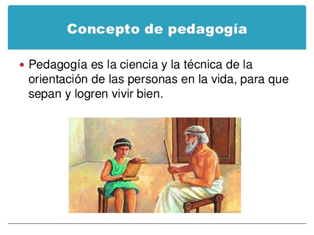 Conceptualización de la pedagogía