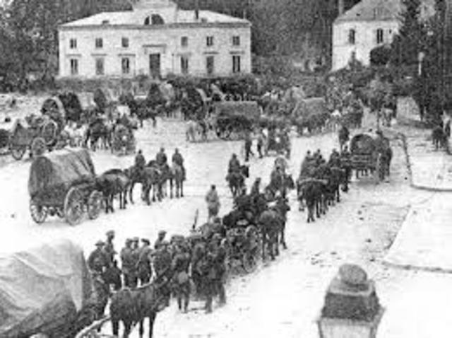 Battle of Chateau Thierry Germans were less than 50 miles from Paris and the Parisians fled in panic from the enemy