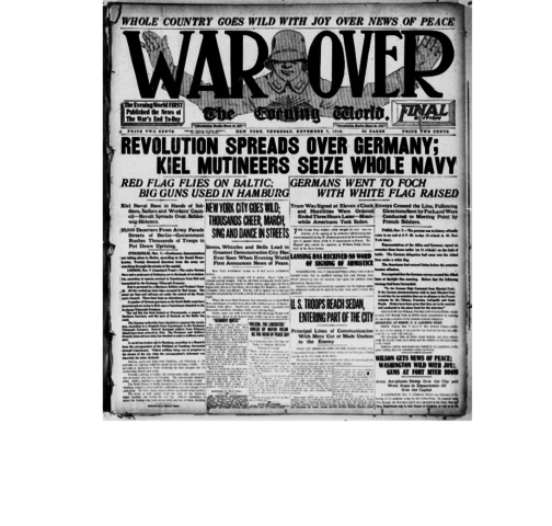 Armistice Takes Effect: Stops Fighting