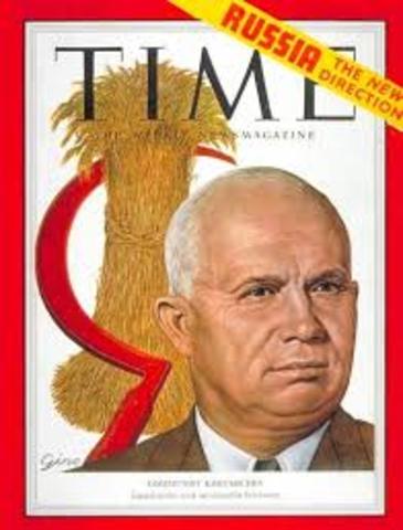 Nikita Krushchev becomes Soviet Premier