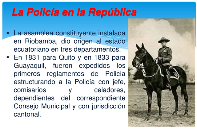 La Policía en la República