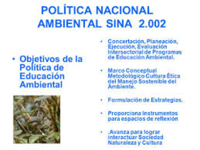 POLITICA DE EDUCACION AMBIENTAL EN COLOMBIA