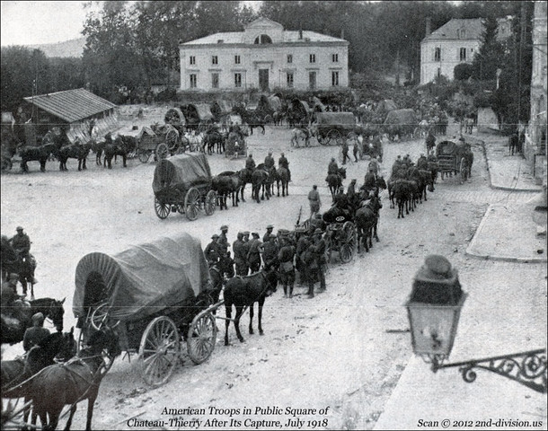 American and French fought near the Chateau-Thierry in 1918