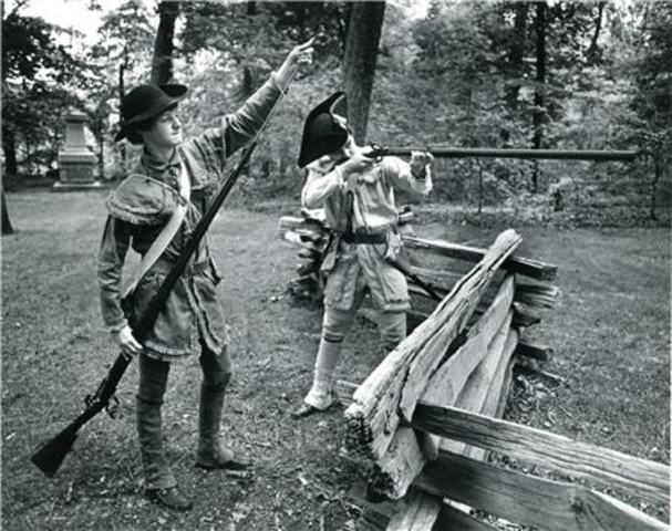 Johnny helps the rebels at Lexington and Concord